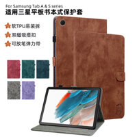 Ốp lưng bảo vệ cho máy tính bảng Samsung A9+ S6 Lite với khe cắm bút, kiểu sách cổ điển, ốp lưng cho máy tính bảng S9fe, túi đựng danh thiếp, khóa, ốp da ngủ, kính cường lực tùy chọn