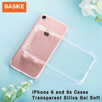 Ốp Lưng BASIKE Cho iPhone 6 Và 6S Iphone6/6S Vỏ Mềm Silica Trong Suốt Chống Rơi 4.7 Inch LazadaMall