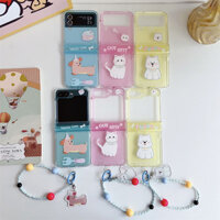 Ốp Lưng Cặp Đôi Dễ Thương Cho Samsung Galaxy Z Flip 6 5 4 3 Thiết Kế Nghệ Thuật Mèo Zflip3 Flip4 Flip5 Flip6 3in1 Ốp Điện Thoại