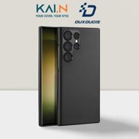 Ốp Lưng Case Bảo Vệ Da Cao Cấp Dux Ducis Grit Series PU Dành Cho Samsung Galaxy S23 Ultra - Hàng Chính Hãng - Black