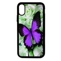 Ốp lưng cho điện thoại Iphone X Bướm tím - Hàng chính hãng