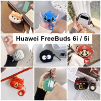 Ốp Lưng Cho Huawei FreeBuds 6i / 5i, Vỏ Bảo Vệ Silicon Hoạt Hình Cho Tai Nghe Bluetooth