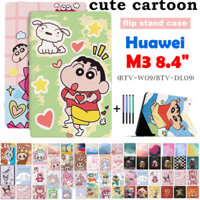 Ốp Lưng Cho Huawei MediaPad M3 8.4 (BTV-W09 / BTV-DL09) Trẻ Em Đứng Hoạt Hình Dễ Thương Giai Điệu Crayon Shin-chan LABU Kuromi Dâu Gấu Silicon Da Thông Minh