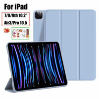 Ốp Lưng Cho IPad 9th 10.2 Inch Cho IPad Air 3 Pro 10.5inch 7th / 8th 10.2inch Mỏng Nhẹ Da PU Mềm Đế Lật Silicon Vỏ Bảo Vệ