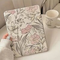 Ốp Lưng Cho iPad Pro 11 2020 2021 M2 2024 Air 6 11 Air5 / 4 10.9, Retro Florals Csae Có Bút Đựng Air 3 Pro 10.5 5 / 6th 9.7, iPad 10th 9th 8th 7th 10.2 Vỏ Máy Tính Bảng