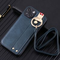 Ốp Lưng Cho Iphone 12 13 Pro Max Iphone12 Iphone13 Ốp Điện Thoại Họa Tiết Da Bò Mỏng Mềm Ốp Lưng Có Dây Đeo Tay + Dây Buộc