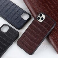 Ốp Lưng Cho Iphone 16 15 Plus 14 Pro Max iphone16 Kinh Doanh Sang Trọng Họa Tiết Cá Sấu Ốp lưng Thật Chính Hãng Da Bò Da Mặt Sau
