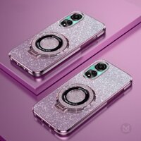 Ốp Lưng Cho OPPO A60 A79 A78 A58 A38 A18 A17 A17K A16 A16S A15 A15S A57 A76 A96 A9 2020 A5 2020 Vòng Lấp Lánh Giá Đỡ Từ Tính Vỏ Bảo Vệ Mềm