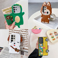 Ốp Lưng Cho OPPO Realme C67 C65 C63 4G 5G C61 C55 C53 C51 C35 C33 C31 C30 C30S C21 C25 C25S Ốp Điện Thoại TPU Mềm 3D Hoạt Hình Dễ Thương Labubupu Snoopy Khủng Long Silicon Bảo Vệ