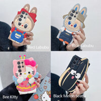 Ốp Lưng Cho OPPO Realme C75 C67 C65 C63 4G 5G C61 C55 C53 C51 C35 C33 C31 C30 C30S Note50 Note60 Ốp Điện Thoại TPU Mềm 3D Hoạt Hình Dễ Thương Bee Kitty Dây Đeo Labupu Silicone Bảo Vệ