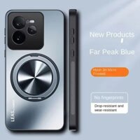 Ốp Lưng Cho OPPO Realme neo 6 6se 6t 5 GT 7 Pro Ốp Lưng Cứng Mờ Cảm Giác Da Với Chân Đế Vòng 360 Nam Châm Bảo Vệ Mặt Sau Ốp Lưng Cho OPPO Realme GT7 Pro Vỏ Điện Thoại