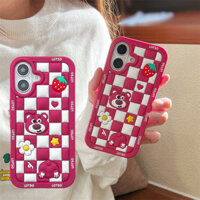 Ốp Lưng Cho OPPO Reno10 5G Reno 4Z 9 9Pro 10 10Pro A77S A57 A77 4G 2022 A78 A58 A79 Ốp Điện Thoại TPU Mềm 3D Hoạt Hình Dễ Thương Gấu Dâu Vỏ Bảo Vệ Silicon