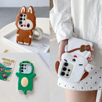 Ốp Lưng Cho OPPO Reno13 5G Reno 13F 13 13Pro Find X8 X8Pro Realme 14X X3 Superzoom X50 Pro C75 4G GT Neo3 Ốp Lưng TPU Mềm 3D Hoạt Hình Dễ Thương Tình Yêu Labubupu Snoopy Khủng Long Silicon Bảo Vệ