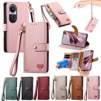 Ốp Lưng Cho OppoA78 4G 5G Ốp Lưng Điện Thoại OPPO A54 4G 5G love leather case A5 A9 lychee Họa Tiết RFID Chống Trộm Bàn Chải Dây Buộc Vỏ Điện Thoại A15 A17 A35 Chống Rơi Bảo Vệ Da cas