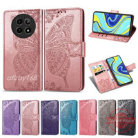 Ốp Lưng Cho Realme 13 Pro Plus 5G 13Pro + 13ProPlus Họa Tiết Bướm Thời Trang Ví Da PU Flip Case Card Pocket Flip Cover