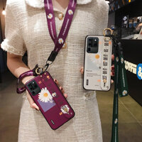 Ốp Lưng Cho Samsung Galaxy A13 A23 A33 A53 A73 5G A12 A52 A52S A72 A71 A51 A50 A30S A70 Note 20 Ultra Note 10 Lite Plus Dây Đeo Cổ Tay Có Dây Buộc Giá Đỡ Điện Thoại Vỏ Bảo Vệ