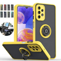 Ốp Lưng Cho Samsung Galaxy A72 A52 A52S A32 A22 A12 A71 A51 A31 A21S A02 Giá Đỡ Vòng Từ Tính Chống Sốc Đứng Matte Case Coverr