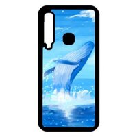 Ốp lưng cho Samsung Galaxy A9 2018 cá voi xanh 1 - Hàng chính hãng