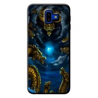 Ốp lưng cho Samsung Galaxy J6 Plus RỒNG VÀNG 1 - Hàng chính hãng