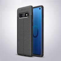 Ốp lưng cho SamSung Galaxy S10 plus silicon giả da, chống sốc chính hãng Auto Focus