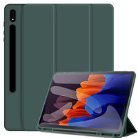 Ốp Lưng Cho Samsung Galaxy Tab S10 FE S10 + S9FE PLUS 12.4 A9 + A8 10.5 S6 Lite 10.4 Ngủ Wake up Cover Galaxy Tab S7 S8 S9 FE 11 S9 FE PLUS 12.4 Hộp Đựng Bút Chì Funda