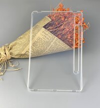 Ốp lưng cho Samsung Galaxy Tab S7 FE silicon dẻo trong suốt, có gờ bảo vệ camera  - Hàng Nhập Khẩu