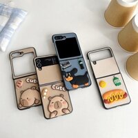Ốp Lưng Cho Samsung Galaxy Z Flip 6 & Z Flip 5 Hình Capybara Dễ Thương - BUM STORE GALAXY CASE