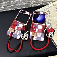 Ốp Lưng Cho Samsung Galaxy Z FLIP 6 5 4 3 FLIP6 FLIP5 FLIP4 Vỏ Điện Thoại Họa Tiết Hoạt Hình Siêu Mỏng Bảo Vệ Toàn Diện Mặt Sau Với Dây Tay Búp Bê Hoạt Hình