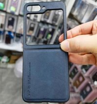 Ốp lưng cho SamSung Galaxy Z Flip 5 chính hãng X-level dạng da mềm - Hàng nhập khẩu - Xanh than