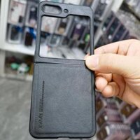 Ốp lưng cho SamSung Galaxy Z Flip 5 chính hãng X-level dạng da mềm - Hàng nhập khẩu - Đen
