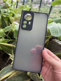 Ốp lưng cho Xiaomi 1212X , Xiaomi 12 Pro viền dẻo đen lưng nhám mờ bảo vệ camera - Xiaomi 12 Pro