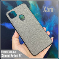 Ốp lưng cho Xiaomi Redmi 9C , giả JEAN viền TPU dẻo - Xám - Redmi 9C