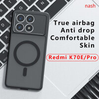 Ốp lưng cho Xiaomi Redmi K70 Pro K70E K70 Ultra Chống dính vân tay sang trọng Thân thiện với da Mặt sau PC mờ hút từ tính Vỏ điện thoại chống sốc