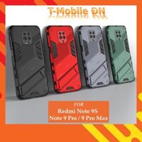 Ốp lưng cho Xiaomi Redmi Note 9 9S Pro Max chống sốc Iron Man PUNK cao cấp kèm giá đỡ - Redmi Note 9 Pro Max, Redmi Note 9 Pro Max