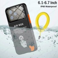Ốp lưng chống nước IP68 tương thích với iPhone 15 14 13 12 Pro Max có vỏ chống nước tích hợp cho màn hình ống thở kín hoàn toàn 6.1-6.7 inch