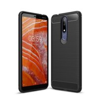 Ốp lưng chống sốc cho Nokia 3.1 Plus  Nokia X3 hiệu Likgus chuẩn quân đội, chống va đập, chống vân tay - Hàng chính hãng - đen