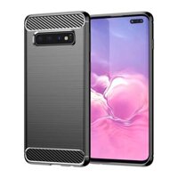 Ốp Lưng Chống Sốc Cho SamSung Galaxy S10 5G Chính hãng RUGGED ARMOR Vân Sợi Carbon, Bảo Vệ Camera Sau - Hàng Chính Hãng - Đen
