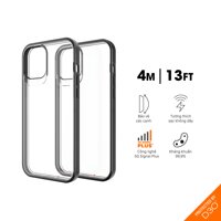 Ốp lưng chống sốc Gear4 D3O Hackney 5G iPhone - Công nghệ chống sốc độc quyền D3O, kháng khuẩn, tương thích tốt với sóng 5G - Black - iPhone 1212 Pro