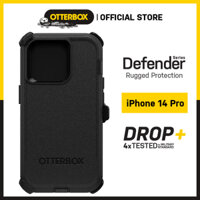 Ốp Lưng Chống Sốc OtterBox Defender Series Dành Cho iPhone 14 Pro - Hàng Chính Hãng - Black
