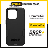 Ốp Lưng Chống Sốc OtterBox Commuter Series Dành Cho iPhone 14 Pro - Hàng Chính Hãng - Black