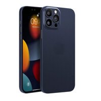 Ốp lưng chống sốc siêu mỏng 0.3mm cho iPhone 13 Pro hiệu Memumi mặt lưng nhám mềm mịn - hàng nhập khẩu - Xanh Đen