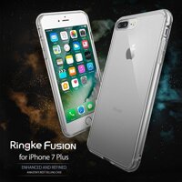 Ốp lưng chống sốc trong suốt Ringke Fusion cho iPhone 7 Plus 8 Plus [bonus]