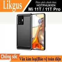 Ốp lưng chống sốc vân kim loại cho Xiaomi 11T 5G  11T Pro 5G hiệu Likgus bảo vệ toàn diện, chống va đập - hàng nhập khẩu