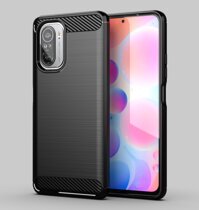 Ốp lưng chống sốc Vân Sợi Carbon cho Xiaomi Redmi K40 K40 Pro - Màu đen