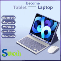 Ốp Lưng Chuột Bàn Phím Bluetooth Cho Samsung Galaxy Tab A9 8.7 2023 S9 FE 10.9 A9 Plus S8 S7 11 A7 10.4 2020 A8 10.5 2021 S6 Lite 10.4