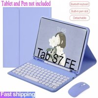 Ốp Lưng Có Bàn Phím Bluetooth Và Chuột Cho Samsung Galaxy Tab S7 FE 12.4 2021 SM-T730 / 735 SM- T733 / T736