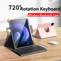 Ốp Lưng Có Bàn Phím Bluetooth Chuột Cho Huawei Matepad SE 11 2024 AGS6-W09 Ốp Lưng Có Hộp Đựng Bút Chì Da TPU