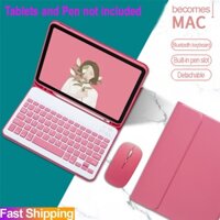 Ốp Lưng Có Bàn Phím Cho iPad gen 5 gen 6 gen 7 gen 8 gen 9 gen 10 Phím Bluetooth Không Dây Vỏ Chuột Cho iPad Air 4 5 Pro 9.7 10.5 11 2020 2021 2022 2024