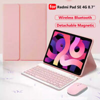 Ốp Lưng Có Bàn Phím Cho Xiaomi Redmi Pad SE 4G 8.7inch 2024 Tự Động Ngủ / Đánh Thức Bàn Phím Bluetooth Mouse Cover Pad SE 8.7 Bao Da PU