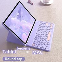 Ốp lưng có bàn phím cho Xiaomi Pad 6S Pro 12.4 "cho Xiaomi Pad 5 Pro 12.4 inch Folio Stand Tự động ngủ / đánh thức Vỏ bàn phím Bluetooth